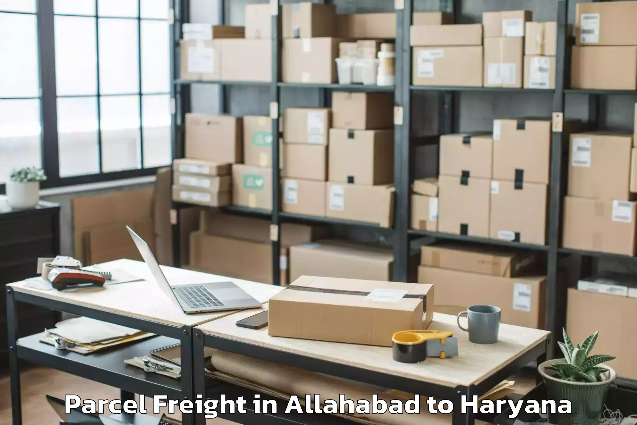 Efficient Allahabad to Jagan Nath University Jhajjar Parcel Freight